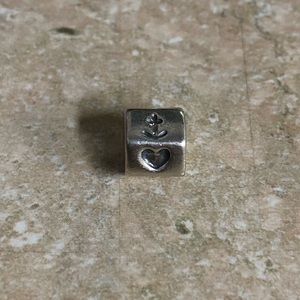 Pandora anchor cross heart charm
